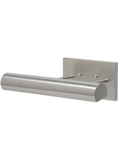 Contemporary Direct-Wire 12 inch LED Picture Light in Satin Nickel.